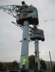Salford Quays Cranes Getting Ready For Demolition